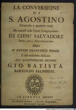 La conversione di S. Agostino
