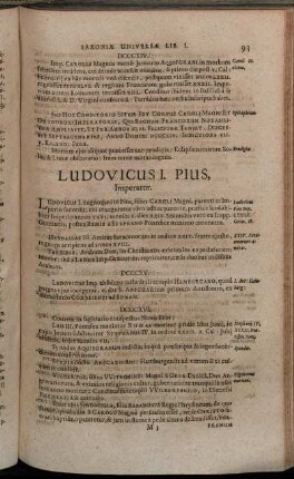 Ludovicus I. Pius, Imperator.