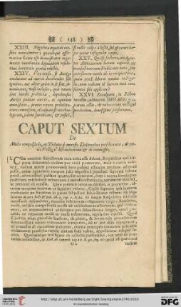 Caput sextum