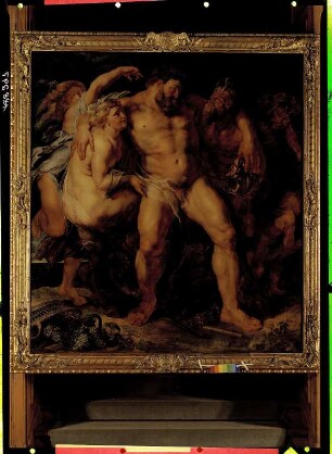 Der trunkene Herkules, von einer Nymphe und einem Satyrn geführt