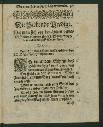 Textus. [XCI. Psalm]