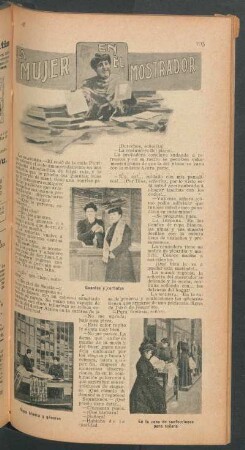 La mujer en el mostrador