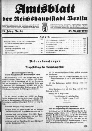 1938,34: Nr. 34, 21. August 1938