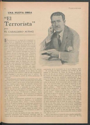 Una nueva obra : "El terrorista"