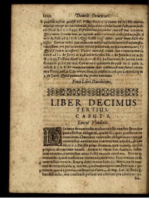 Liber Decimus Tertius