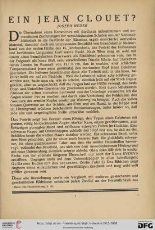 Ein Jean Clouet?