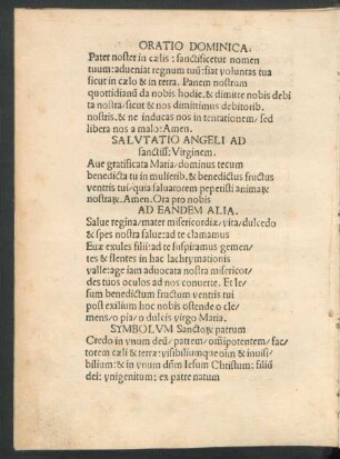 Symbolum Sancto[rum] patrum
