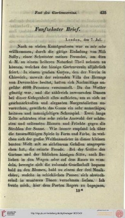 Fünfzehnter Brief