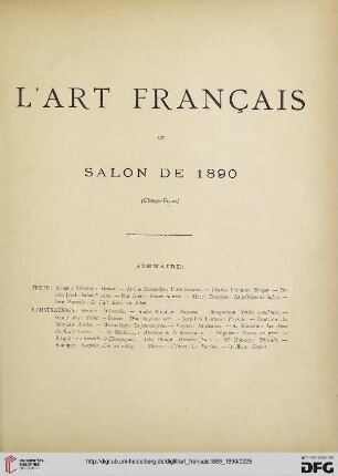 Numéro exceptionnel (30 Avril 1890)