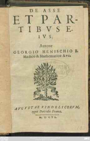 De Asse Et Partibus Eius