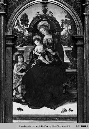 Altarwerk : Maria mit Kind und dem Johannesknaben
