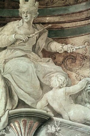 Kybele mit Neptun und einem Putto