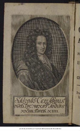 Salomonis Cellarii, Medicinae Lic. Origines Et Antiqvitates Medicae : Post Praematvrvm Illivs Excessvm Emendatiores Avctioresqve Itervm Editae