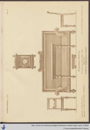 Blatt 99. Wohnzimmer-Mobiliar (Vergl. Bl. 89).