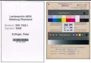 Entnazifizierung Peter Eufinger, geb. 27.04.1896 (Arbeiter)