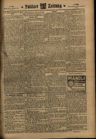 Zweite Ausgabe vom Montag, den 14. November 1910.