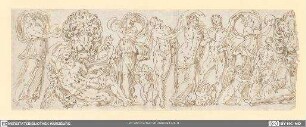 Bacchanal mit Löwenköpfen
