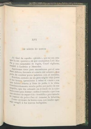 XVI - De monte en monte