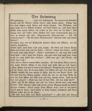 Der Heimweg