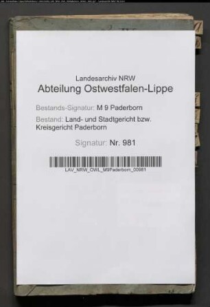 Repertorium der Grundakten des Dorfes Thüle