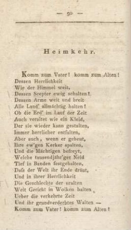 Heimkehr