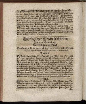 Anderes Haupt-Stück.