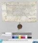 Hanns Pflug, Herr vom Rabenstayn auf Bettschaw, deutscher Lehenshauptmann der böhmischen Krone, belehnt Leonhard Stockhaymer, Bürger zu Nürnberg, als Lehenträger der Stadt Nürnberg, mit ihren Lehenstücken und Gütern in vorlehensweise nach Inhalt ihrer früheren Lehensbriefe, doch unter Vorbehalt der Ausbringung eines königlichen Lehensbriefes innerhalb eines halben Jahres. - Siegler: der Aussteller.