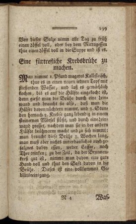 Eine fürtrefliche Krebsbrühe zu machen
