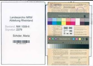 Entnazifizierung Maria Scholer , geb. 16.02.1896 (Gehilfin)