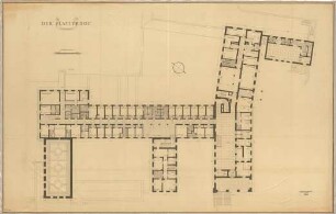 Fick, Roderich; Obersalzberg; Gasthof Platterhof - Grundriss 1. OG (Bestandsplan)