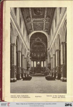 Napoli – Interno della Cattedrale. – Intérieur de la Cathédrale. – Interior of the Cathedral – Innere des Doms.
