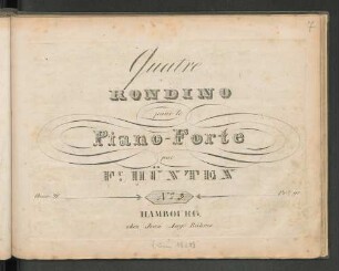 No. 3: Quatre Rondino pour le Pianoforte : oeuv. 21