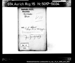 Die Dispensierung des Schustergesellen J.J. Suffert in Emden von der Wanderpflicht