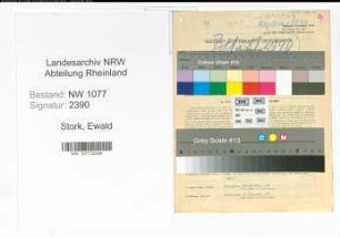 Entnazifizierung Ewald Stork , geb. 21.01.1920 (Polizist)