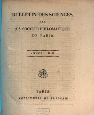 Bulletin. 1818