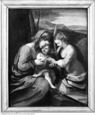 Die mystische Vermählung der heiligen Katharina von Alexandrien mit Christus