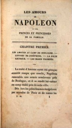 Amours de Napoléon et des princes et princesses de sa famille : orné de gravures historiques, 2