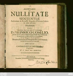 De Nullitate Sententiae