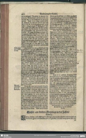 Epistel am dritten Sonntage in der Fasten, Ephes. 5