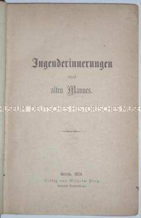 Autobiografie des Malers von Wilhelm von Kügelgen