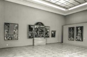 Dresden. Ausstellung "Ausgewählte Werke Alter und Neuer Meister" 1988 im Albertinum. Raumaufnahme "Deutsche Meister"