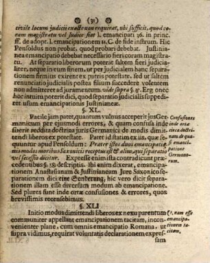 Dissertatio Inauguralis Juridica, De Qvasi Emancipatione Germanorum, Occasione Reformationis Francofurt. Part. II. tit. 1. §. 9.