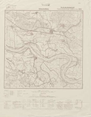 2935 Schnackenburg, Topographische Karte 1:25000 (4cm - Karte)