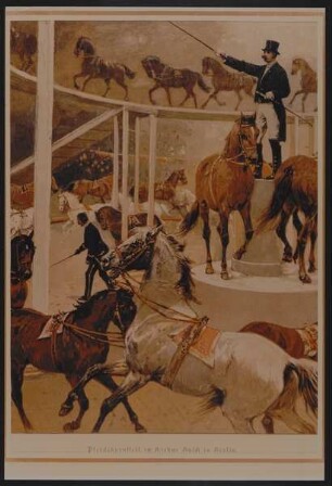Pferdekarussell im Cirkus Busch, Berlin, ohne Jahr