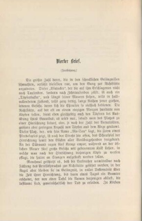 Vierter Brief (Fortsetzung)