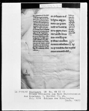 Liber Deuteronomii cum Glossa ordinaria - Ambrosius — Liber Deuteronomii