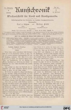 Heft 19 (14. Februar 1889)