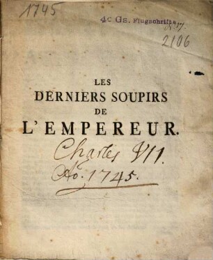 Les derniers soupirs de l'Empereur