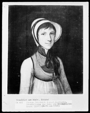 Portraits des Ehepaars Lauck — Portrait der Frau Lauck