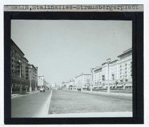 Berlin, Bauprojekt Stalinallee (heute Karl-Marx-Allee)